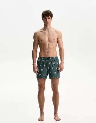 Boardshorts regulares con estampado