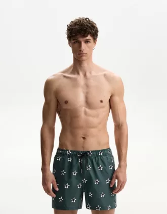Boardshorts regulares con estampado