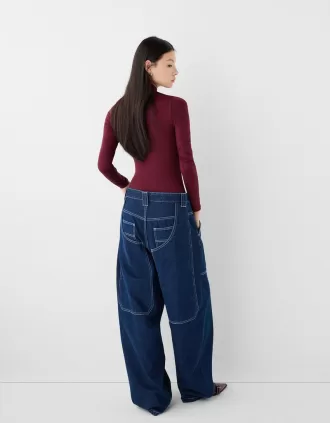 Body de manga larga con cuello alto