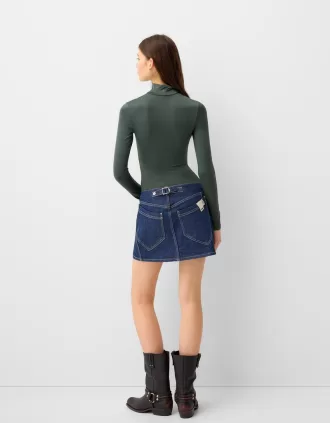 Body de manga larga con cuello alto