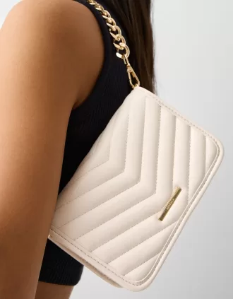 Bolso bandolera acolchado multiuso con cadena