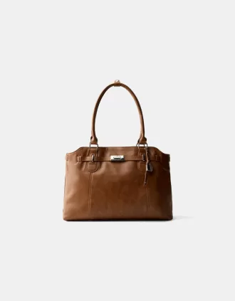 Bolso efecto piel con abalorios