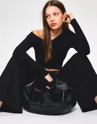 Bolso maxi efecto piel