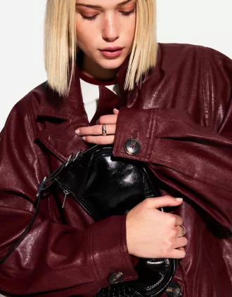 Bolso mini efecto piel