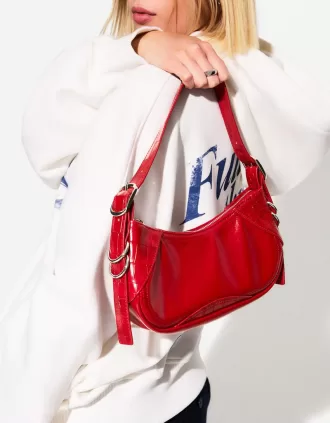 Bolso mini efecto piel