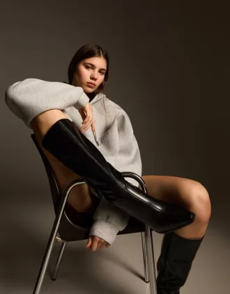 Botas con tacón de bloque