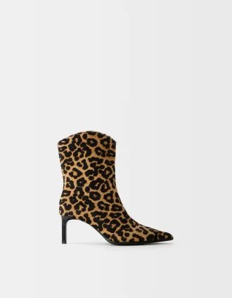 Botines PIEL estampado leopardo
