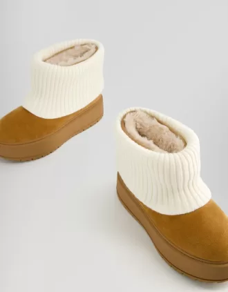 Botines calcetín con plataforma