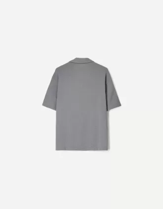 Camisa crepé manga corta