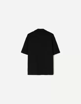 Camisa crepé manga corta