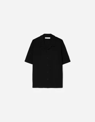 Camisa crepé manga corta