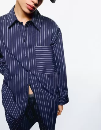 Camisa extralarga rayas