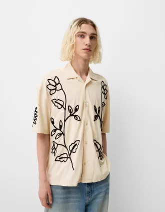 Camisa manga corta bordada
