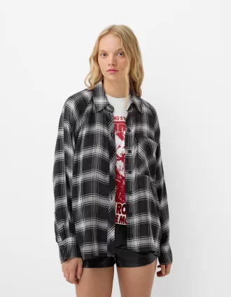 Camisa oversize cuadros