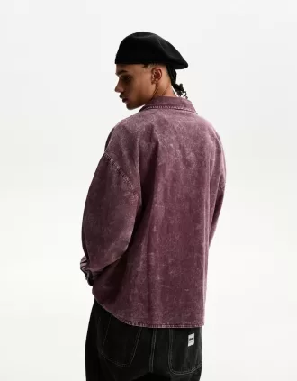 Camisa oversize de manga larga