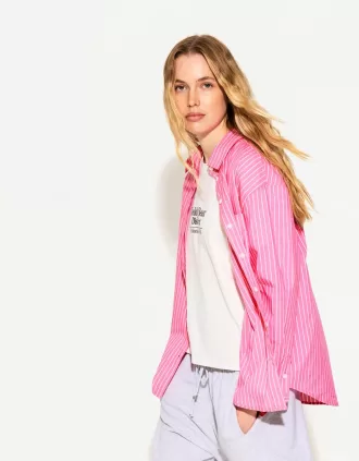 Camisa oversize de popelín