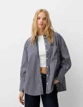 Camisa oversize de popelina