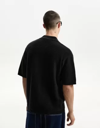 Camisa textura manga corta