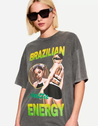 Camiseta Anitta Brazilian Energy manga corta