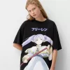 Camiseta Frieren oversize de manga corta