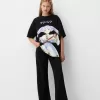 Camiseta Frieren oversize de manga corta
