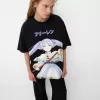 Camiseta Frieren oversize de manga corta