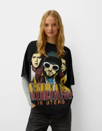 Camiseta Nirvana manga corta