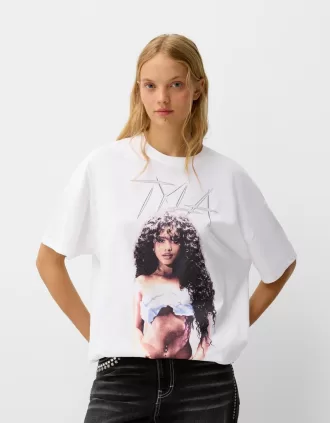 Camiseta Tyla de manga corta con pedrería