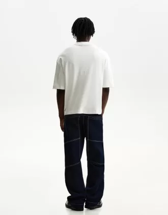 Camiseta boxy manga corta