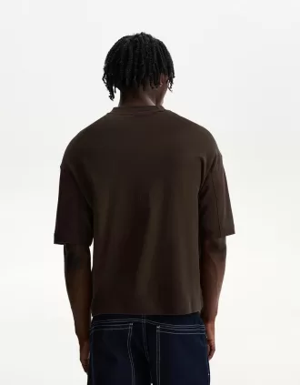 Camiseta boxy manga corta