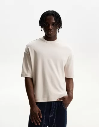 Camiseta boxy manga corta