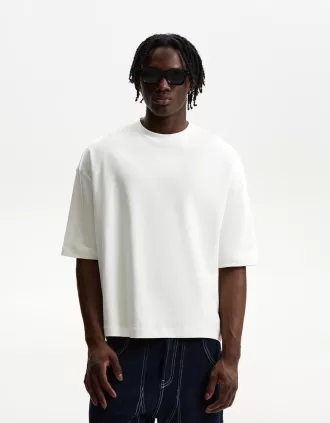 Camiseta boxy manga corta
