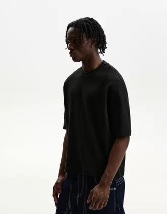 Camiseta boxy manga corta