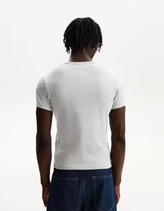 Camiseta canalé manga corta