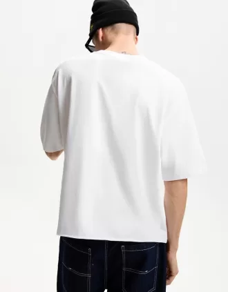 Camiseta cropped manga corta