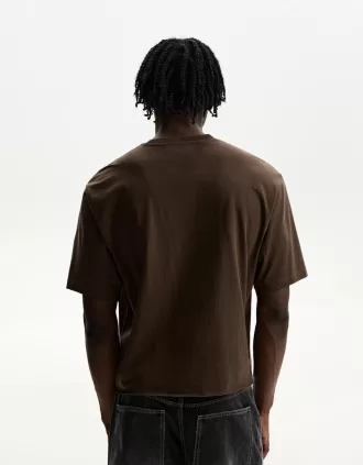 Camiseta cropped manga corta