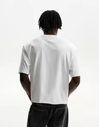 Camiseta cropped manga corta