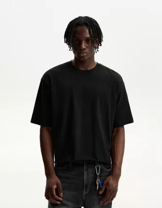 Camiseta cropped manga corta