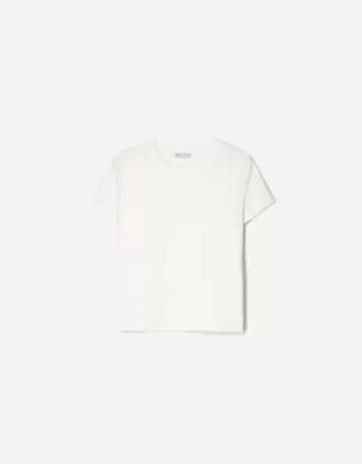 Camiseta de algodón grueso de manga corta