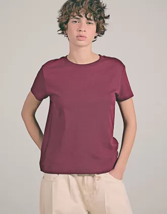 Camiseta de algodón grueso de manga corta