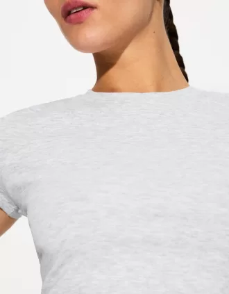 Camiseta de manga corta con cuello redondo