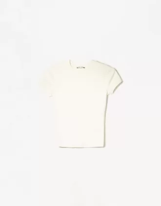 Camiseta de manga corta con cuello redondo