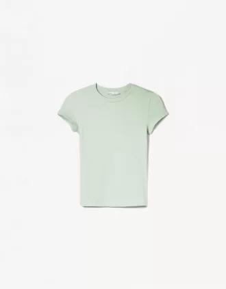 Camiseta de manga corta con cuello redondo