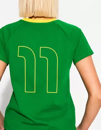 Camiseta de manga corta con estampado en contraste