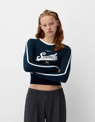 Camiseta de manga larga con estampado
