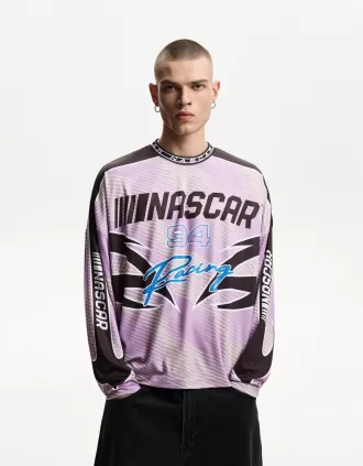 Camiseta de manga larga con estampado Nascar