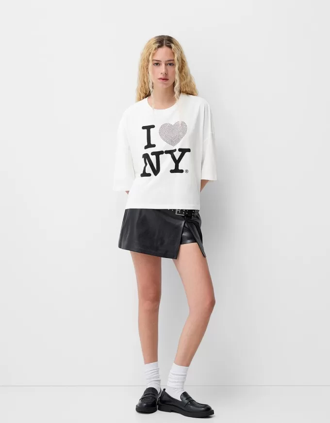 Camiseta de manga media I Love New York