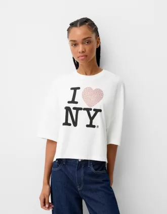 Camiseta de manga media I Love New York