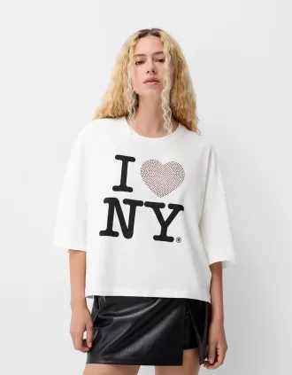Camiseta de manga media I Love New York
