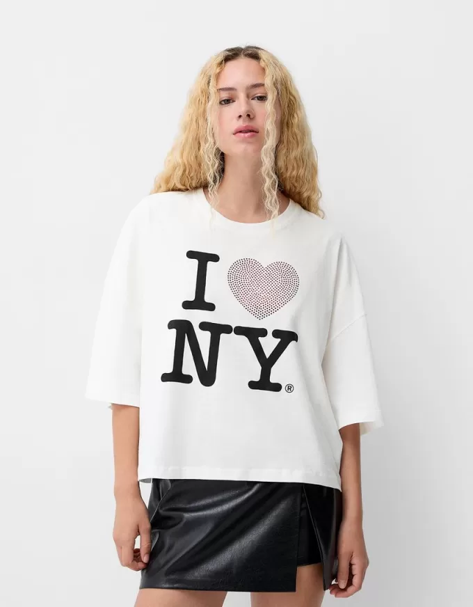 Camiseta de manga media I Love New York
